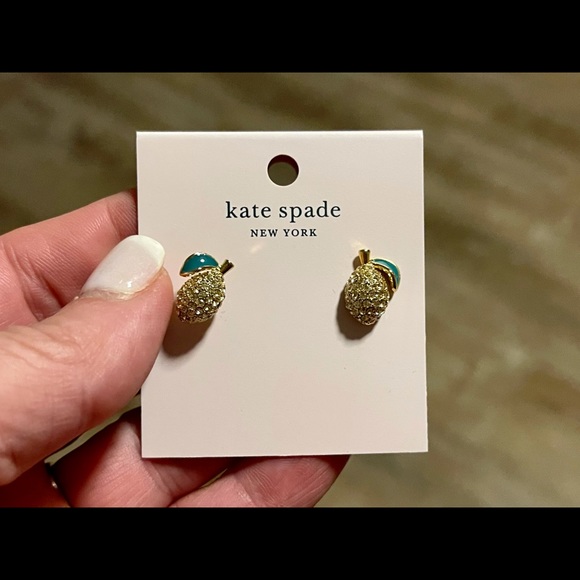 KateSpade♠️Perfect Picnic Crystal Lemon Earrings R - Picture 2 of 7